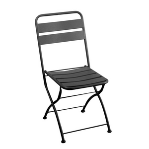Sedia metallo rovigo pieghevole antracite cm 44x53h45/86