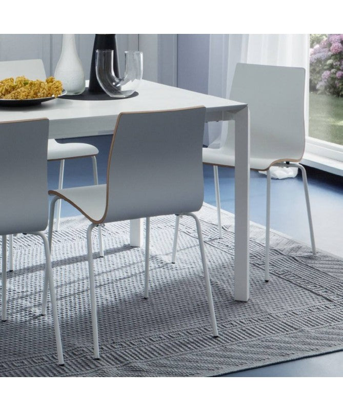 Sedia Milano In Legno Curvato E Fenix Made In Italy - Set Da 2