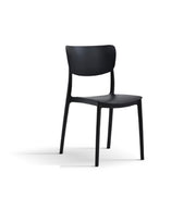 Set 4 sedie nere da esterno Nero, ZZNLF6023