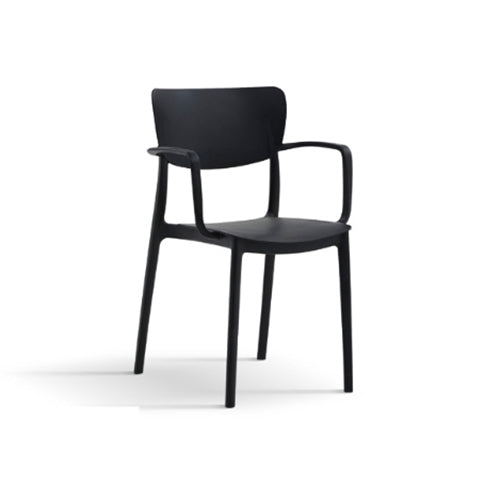 Set 4 sedie nere da giardino Nero, ZZNLF6013