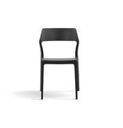 4 sedie da giardino nere Nero, ZZNLF6063
