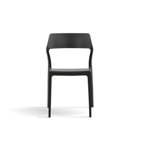 4 sedie da giardino nere Nero, ZZNLF6063