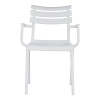 Sedia Olbia Con Braccioli In Polipropilene Bianca Moia