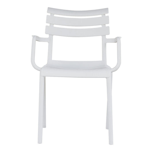 Sedia Olbia Con Braccioli In Polipropilene Bianca Moia
