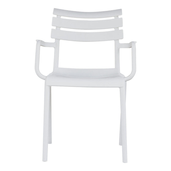 Sedia Olbia Con Braccioli In Polipropilene Bianca Moia