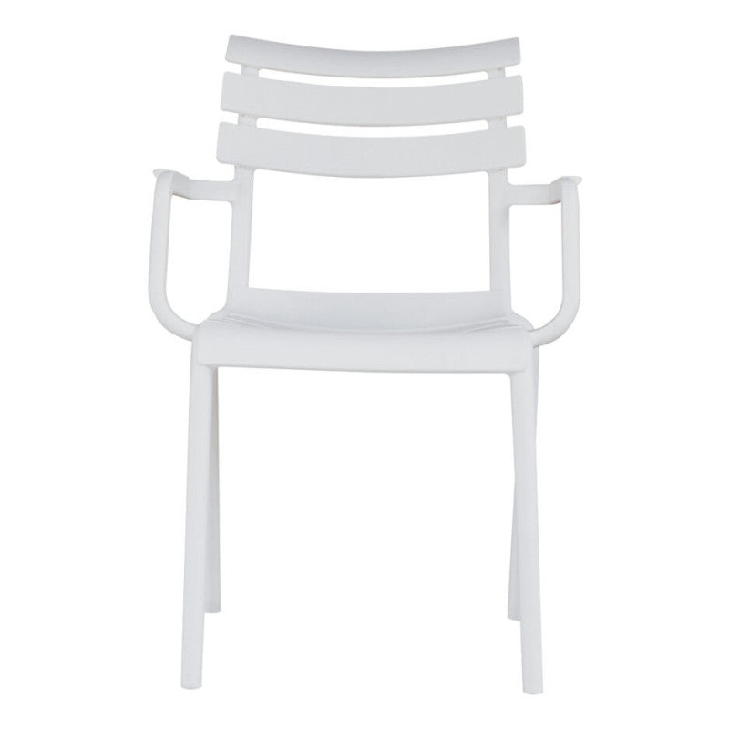 Sedia Olbia Con Braccioli In Polipropilene Bianca Moia