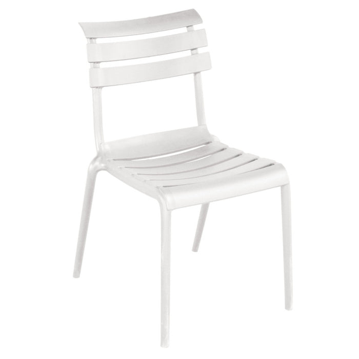 Sedia Olbia Senza Braccioli In Polipropilene Bianca Moia