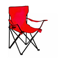 Trade Shop - Sedia Pieghevole Con Portabicchiere Da Pesca Campeggio Mare Spiaggia Tinta Unita 285006 -