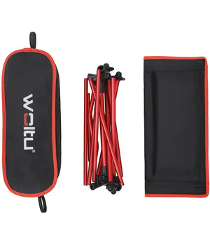 Sedia Pieghevole Da Campeggio Pesca Impermeabile Portatile Carico 140kg Tessuto         