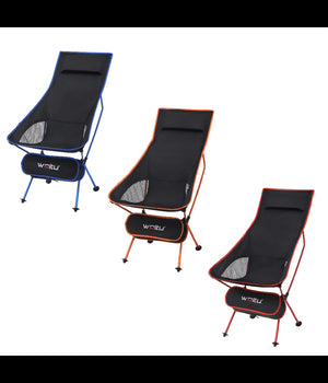 Sedia Pieghevole Da Campeggio Pesca Impermeabile Portatile Carico 140kg Tessuto         