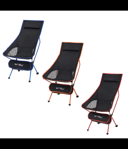 Sedia Pieghevole Da Campeggio Pesca Impermeabile Portatile Carico 140kg Tessuto         