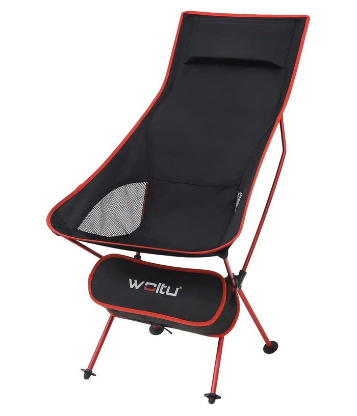 Sedia Pieghevole Da Campeggio Pesca Impermeabile Portatile Carico 140kg Tessuto         