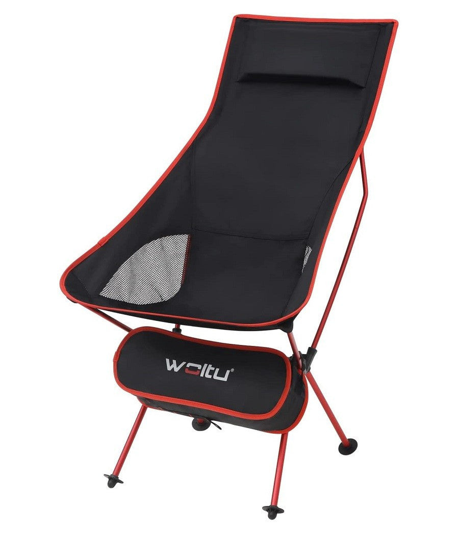 Sedia Pieghevole Da Campeggio Pesca Impermeabile Portatile Carico 140kg Tessuto         