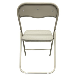 Sedia Pieghevole Syria In Tessuto Poliestere Beige