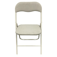 Sedia Pieghevole Syria In Tessuto Poliestere Beige