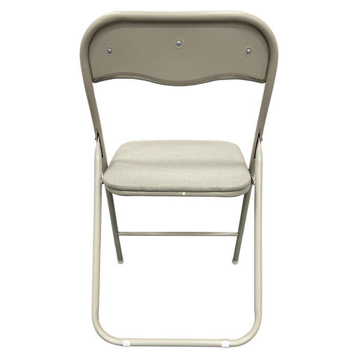 Sedia Pieghevole Syria In Tessuto Poliestere Beige