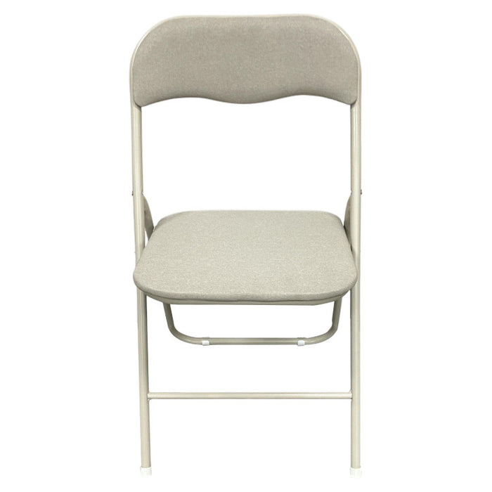 Sedia Pieghevole Syria In Tessuto Poliestere Beige