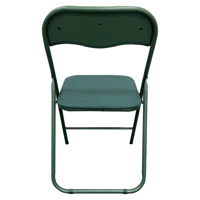 Sedia Pieghevole Syria In Tessuto Poliestere Verde Scuro