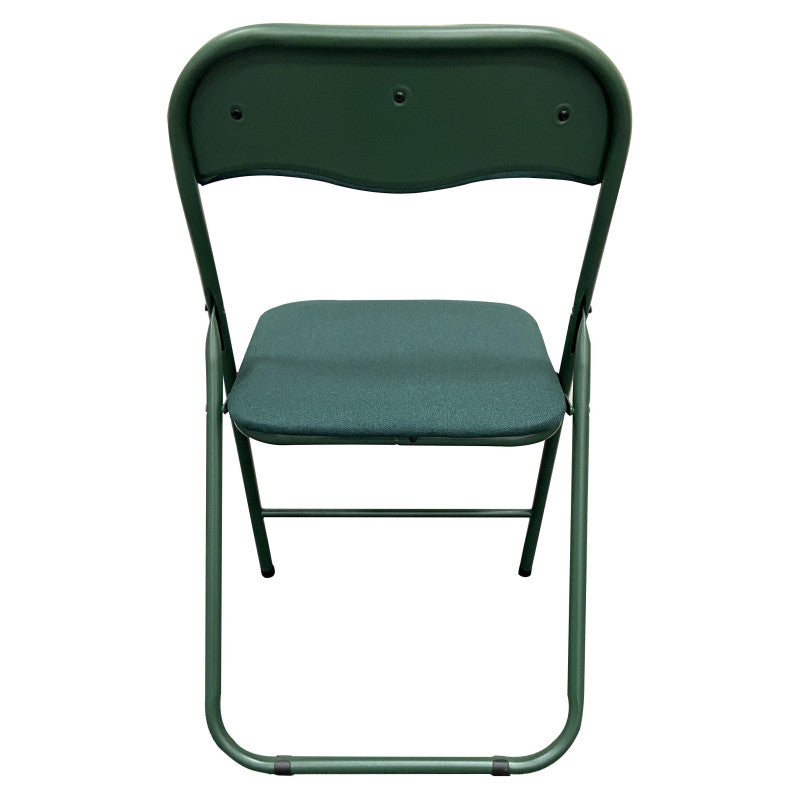 Sedia Pieghevole Syria In Tessuto Poliestere Verde Scuro