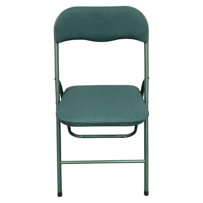 Sedia Pieghevole Syria In Tessuto Poliestere Verde Scuro