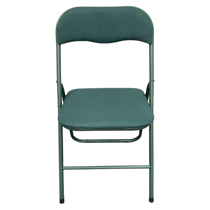 Sedia Pieghevole Syria In Tessuto Poliestere Verde Scuro
