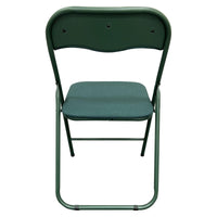 Sedia Pieghevole Syria In Tessuto Poliestere Verde Scuro