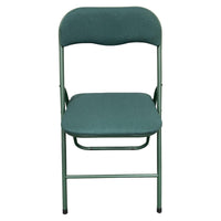 Sedia Pieghevole Syria In Tessuto Poliestere Verde Scuro