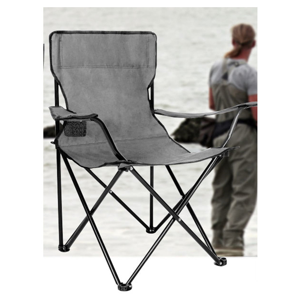 Trade Shop - Sedia Pipistrello Pieghevole Con Portabicchiere Pesca Campeggio Mare Spiaggia 350006 -