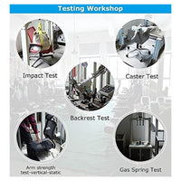 Trade Shop - Sedia Poltrona Ufficio Casa Ecopelle Cuscino Lombare Poggiatesta Piedi Blu Nero -