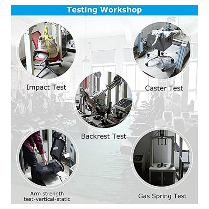 Trade Shop - Sedia Poltrona Ufficio Casa Ecopelle Cuscino Lombare Poggiatesta Piedi Blu Nero -