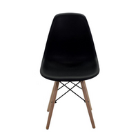 Sedia resina legno nero cm 51x46h42,5/82