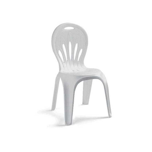 Sedia Resina Monoblocco Stella di Mare Bianca 1185 Scab