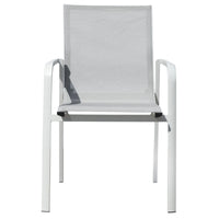 Sedia Samo Alluminio Bianco Text Grigio Chiaro Moia