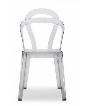 Sedia Titì set da 4 policarbonato - Made in Italy SCAB DESIGN - Trasparente 100