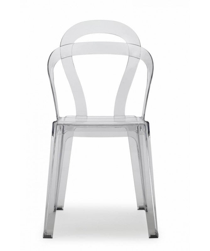 Sedia Titì set da 4 policarbonato - Made in Italy SCAB DESIGN - Trasparente 100