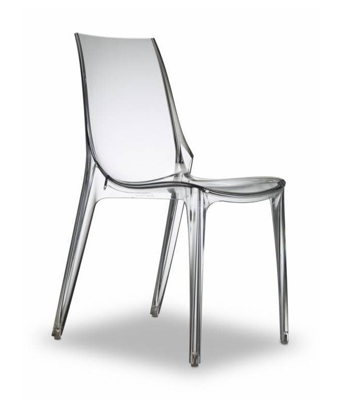 Sedia Vanity Chair set da 4 policarbonato Made in Italy SCAB DESIGN - Trasparente 100