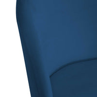 Sedia velluto Sammi blu struttura oro cm 50x57h47/77,5