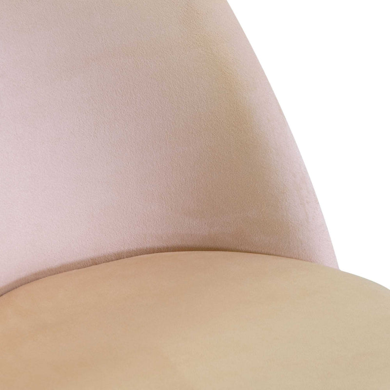 Sedia velluto Sammi crema struttura oro cm 50x57h47/77,5