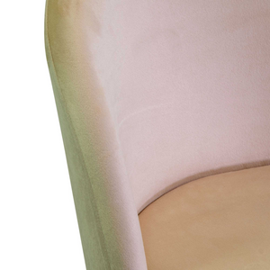 Sedia velluto Sammi crema struttura oro cm 50x57h47/77,5