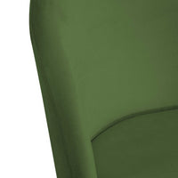 Sedia velluto Sammi verde struttura nero cm 50x57h47/77,5