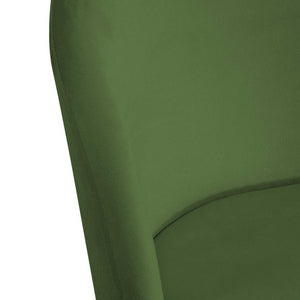 Sedia velluto Sammi verde struttura nero cm 50x57h47/77,5