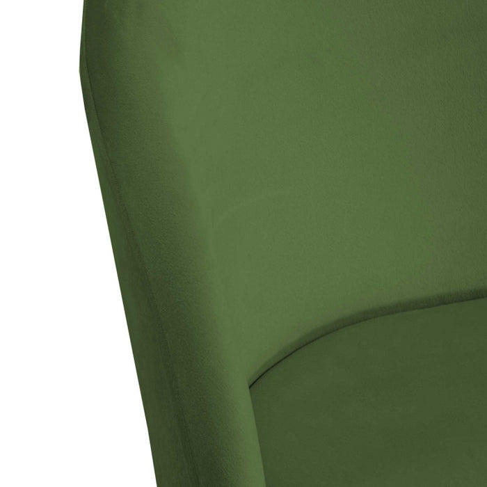 Sedia velluto Sammi verde struttura oro cm 50x57h47/77,5