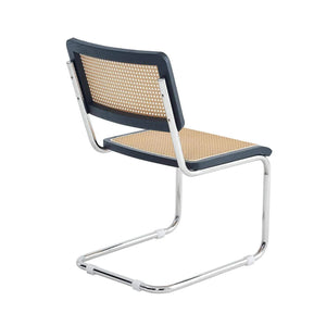 LÚZETE - SEDIA WEBSTER IN RATTAN NERO PL