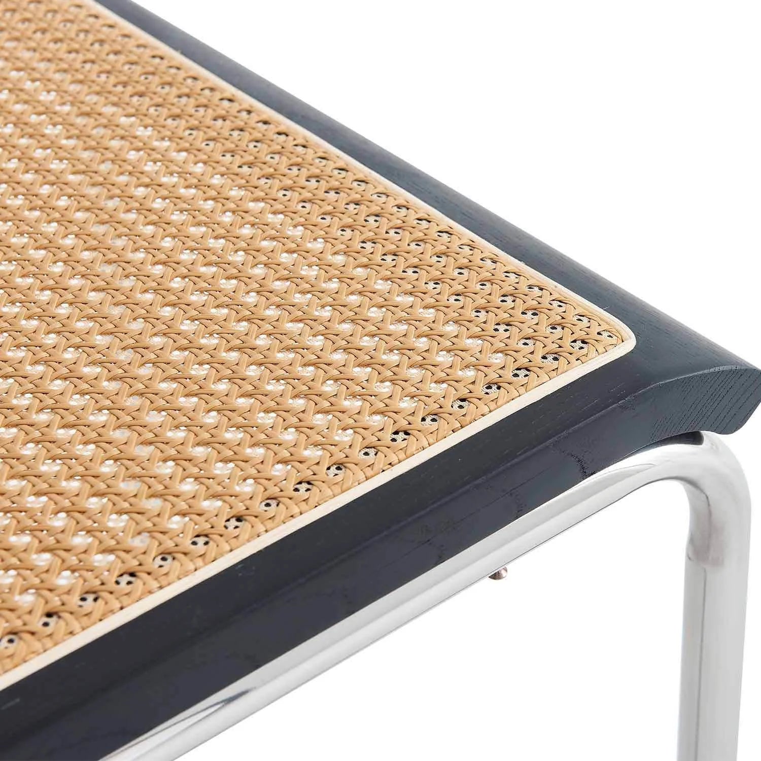 LÚZETE - SEDIA WEBSTER IN RATTAN NERO PL