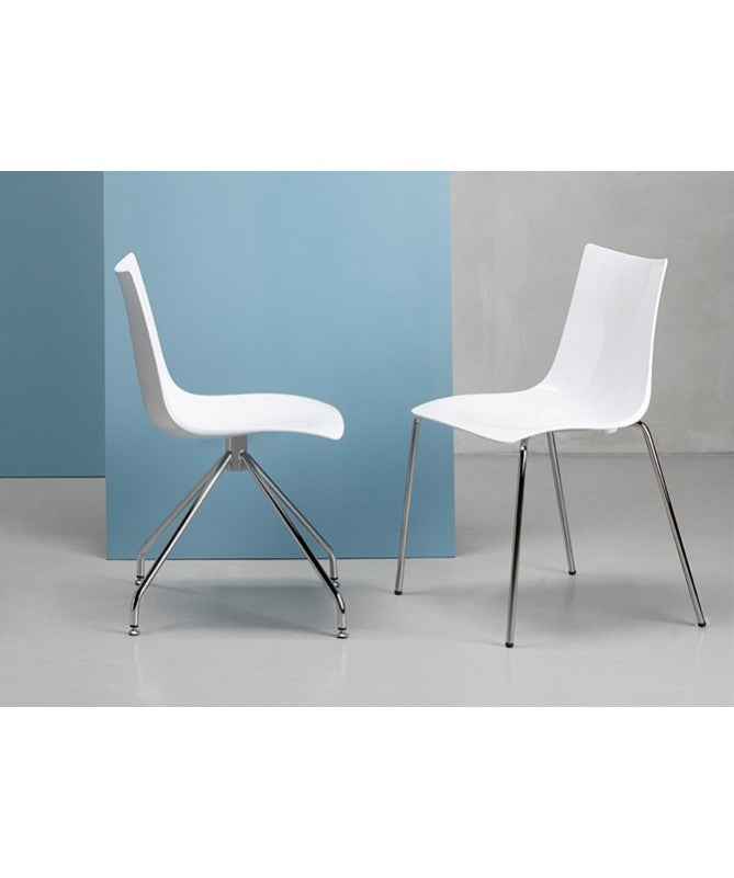 Sedia Zebra antishock set da 4 policarbonato Made in Italy SCAB DESIGN - Bianco 310