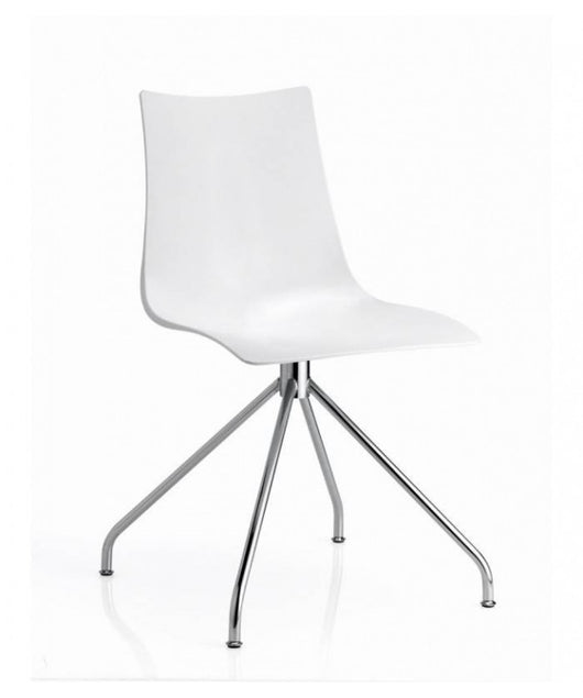 Sedia Zebra Set da 2 antishock trespolo policarbonato Made in Italy SCAB DESIGN - Bianco 310