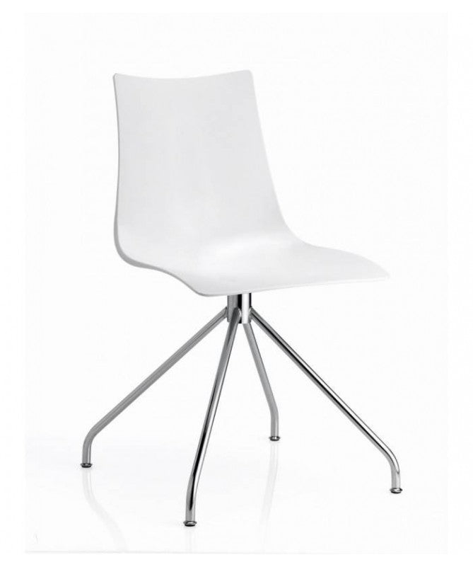Sedia Zebra Set Da 2 Antishock Trespolo Policarbonato Made In Italy Scab Design Colore Bianco 310