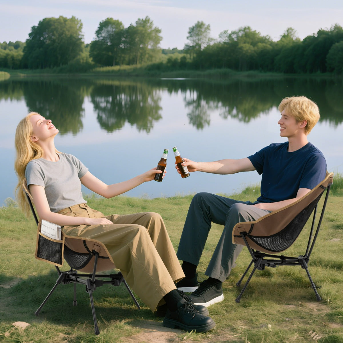 Sedia ultra-leggera pieghevole da zaino con borsa da trasporto-Sedia da campeggio portatile per escursionismo e spiaggia Caff¨¨