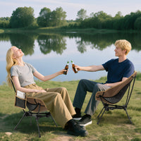 Sedia ultra-leggera pieghevole da zaino con borsa da trasporto-Sedia da campeggio portatile per escursionismo e spiaggia Caff¨¨