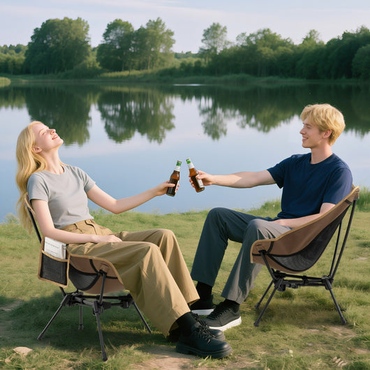 Sedia ultra-leggera pieghevole da zaino con borsa da trasporto-Sedia da campeggio portatile per escursionismo e spiaggia Caff¨¨